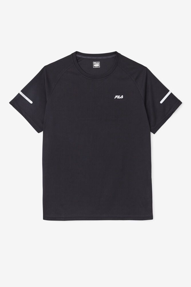 Fila Miesten Paidat Eros Crew Mustat - VZWU-02736